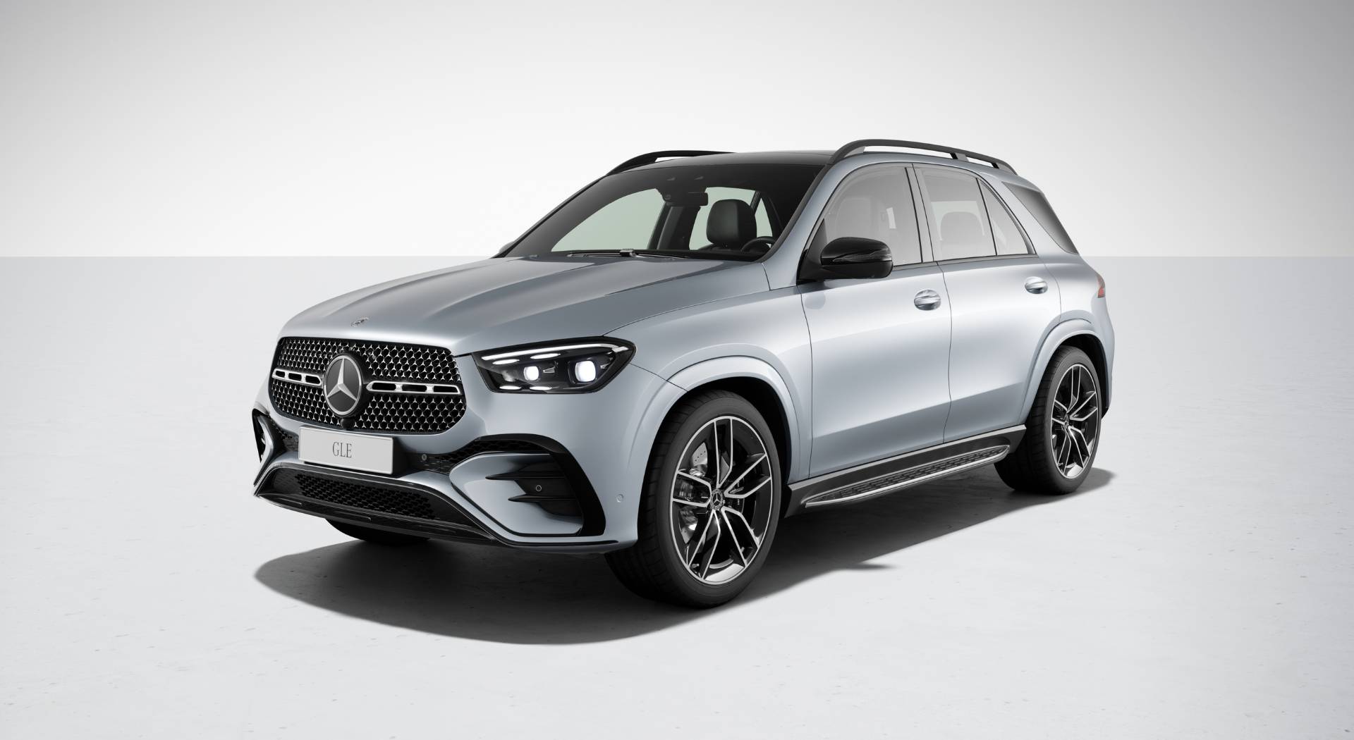 Mercedes Benz Gle Mot Grå Bakgrund