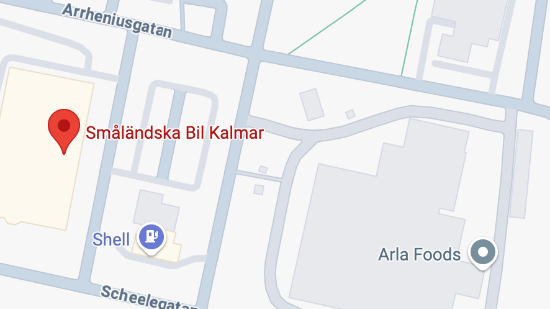 karta till småländska bil kalmar