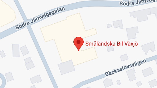 karta till småländska bil växjö